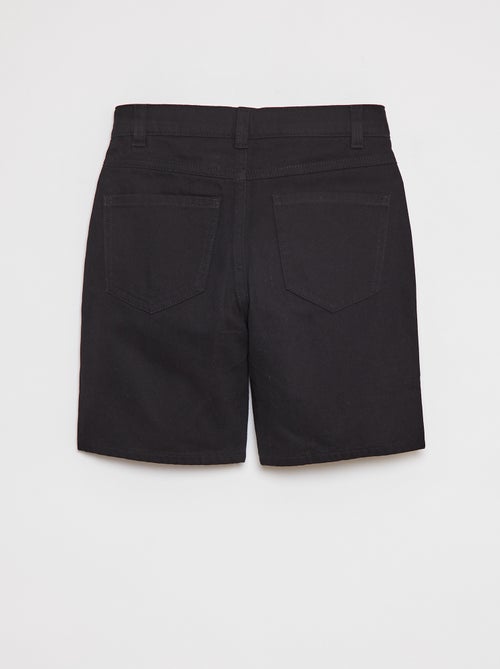 Losvallende bermuda van keperstof - Kiabi