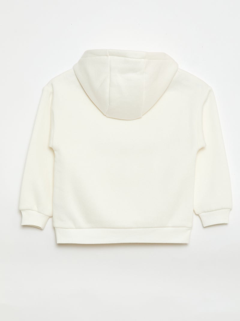 Losvallende hoodie Biege - Kiabi