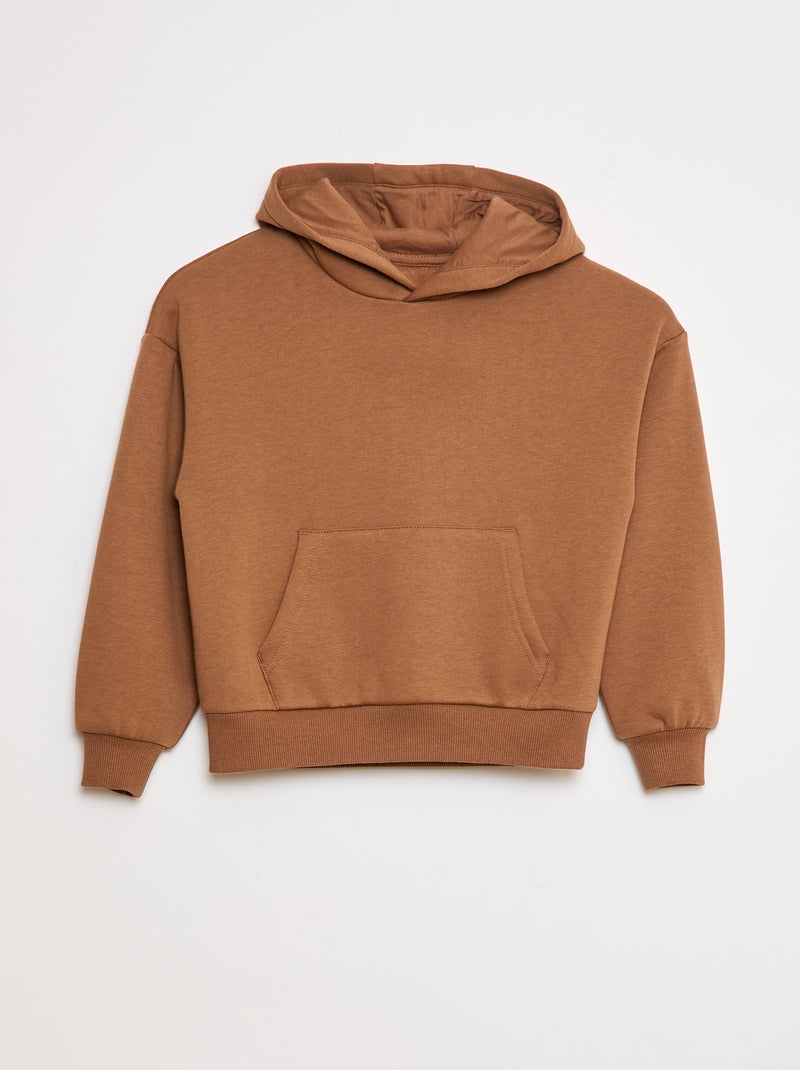 Losvallende hoodie Biege - Kiabi