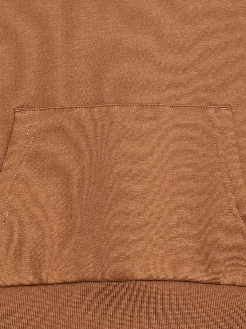 Losvallende hoodie Biege - Kiabi