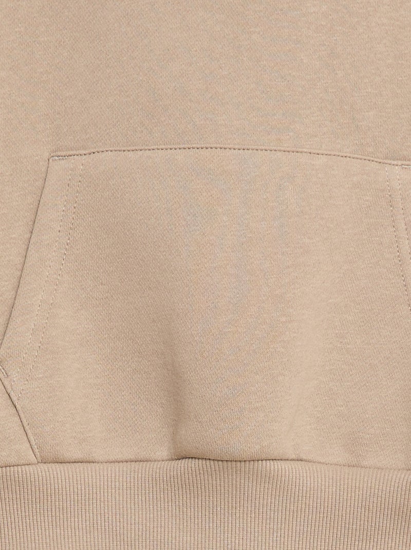 Losvallende hoodie Biege - Kiabi
