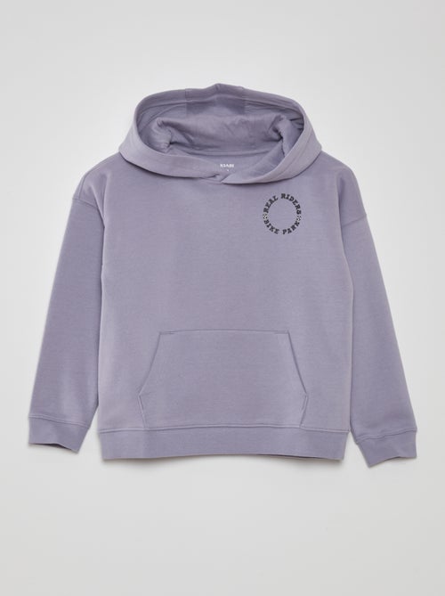 Losvallende hoodie met kangoeroezak - Kiabi