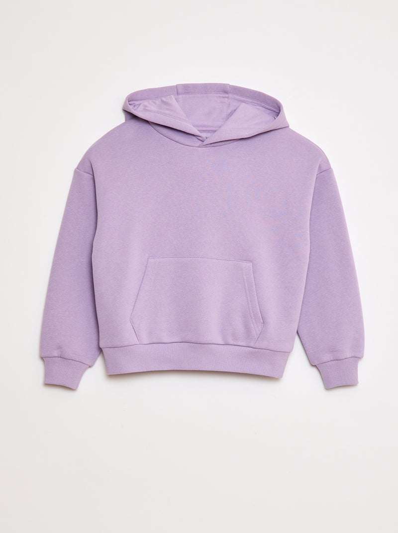 Losvallende hoodie Paars - Kiabi