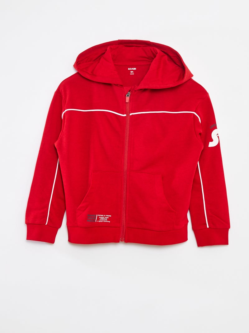 Losvallende hoodie Rood - Kiabi
