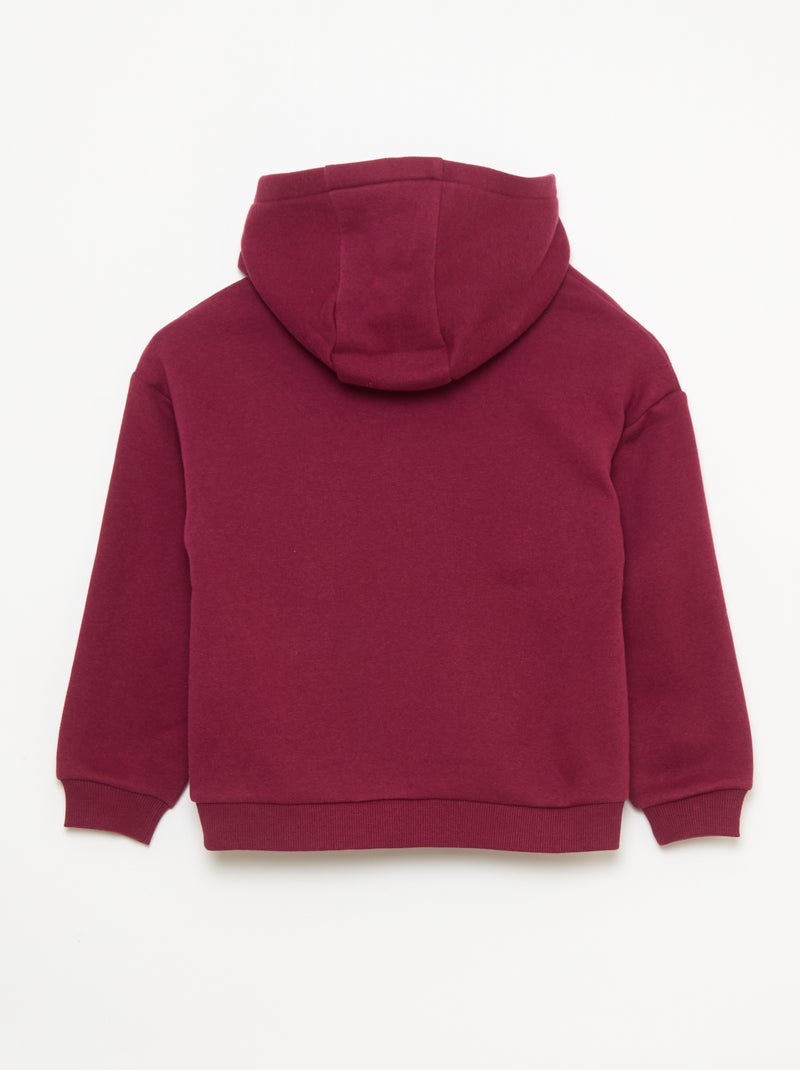 Losvallende hoodie Rood - Kiabi