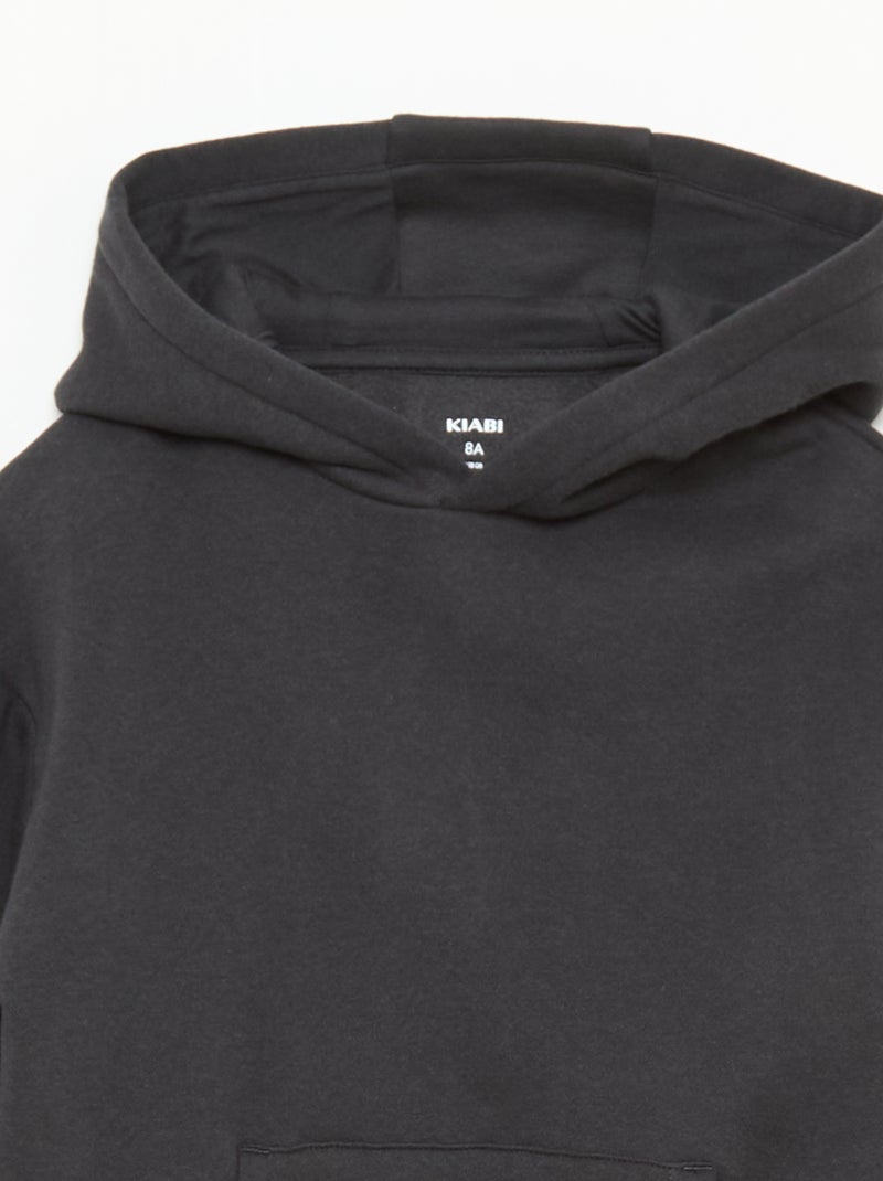 Losvallende hoodie Zwart - Kiabi