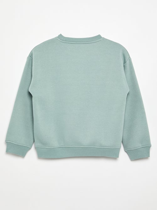 Losvallende sweater met print - Kiabi