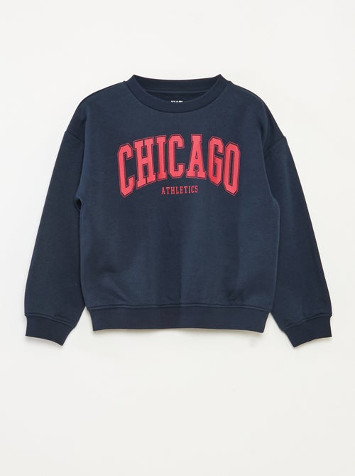 Losvallende sweater met print - Kiabi