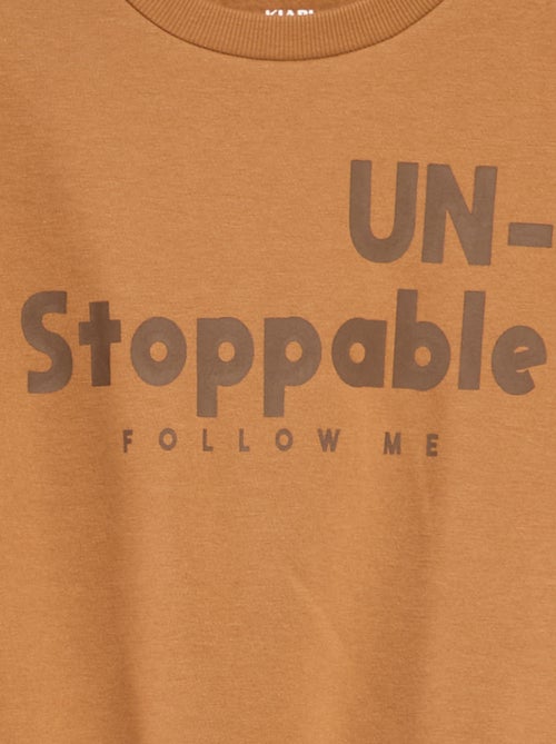 Losvallende sweater met print - Kiabi