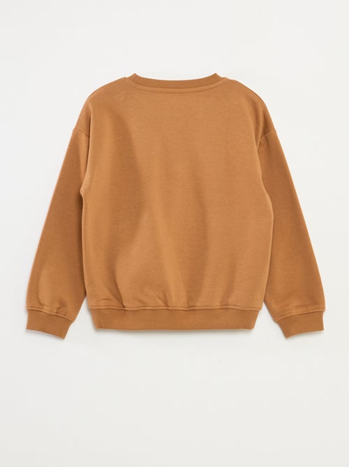 Losvallende sweater met print - Kiabi