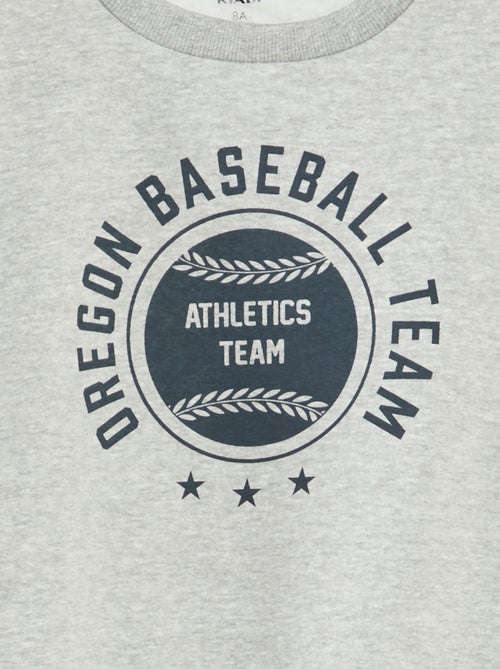 Losvallende sweater met print - Kiabi