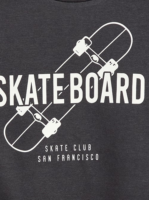 Losvallende sweater met print - Kiabi