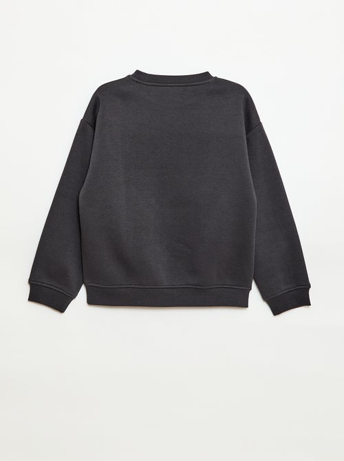 Losvallende sweater met print - Kiabi