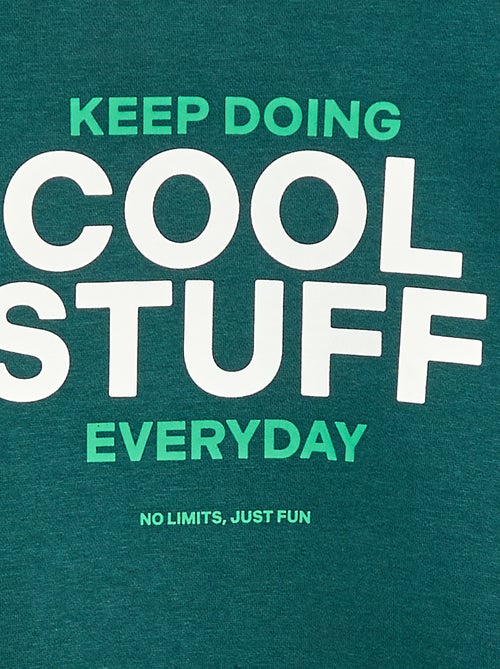 Losvallende sweater met print - Kiabi