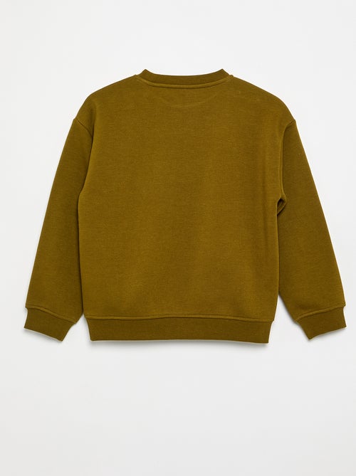 Losvallende sweater met print - Kiabi