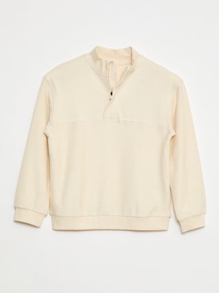 Losvallende sweater met schipperskraag