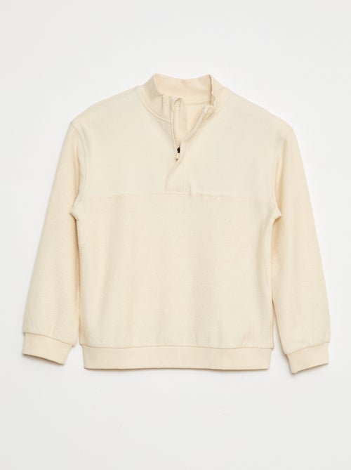 Losvallende sweater met schipperskraag - Kiabi