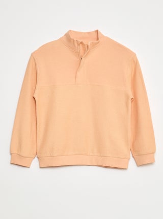 Losvallende sweater met schipperskraag