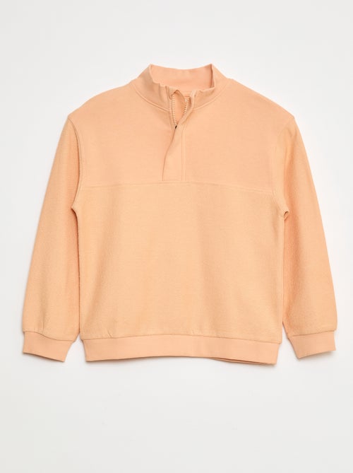 Losvallende sweater met schipperskraag - Kiabi