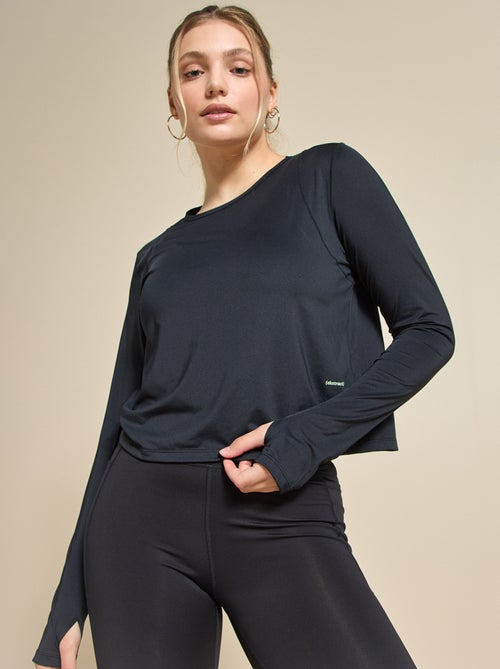 Luchtig lang T-shirt - (ekstract) - Kiabi