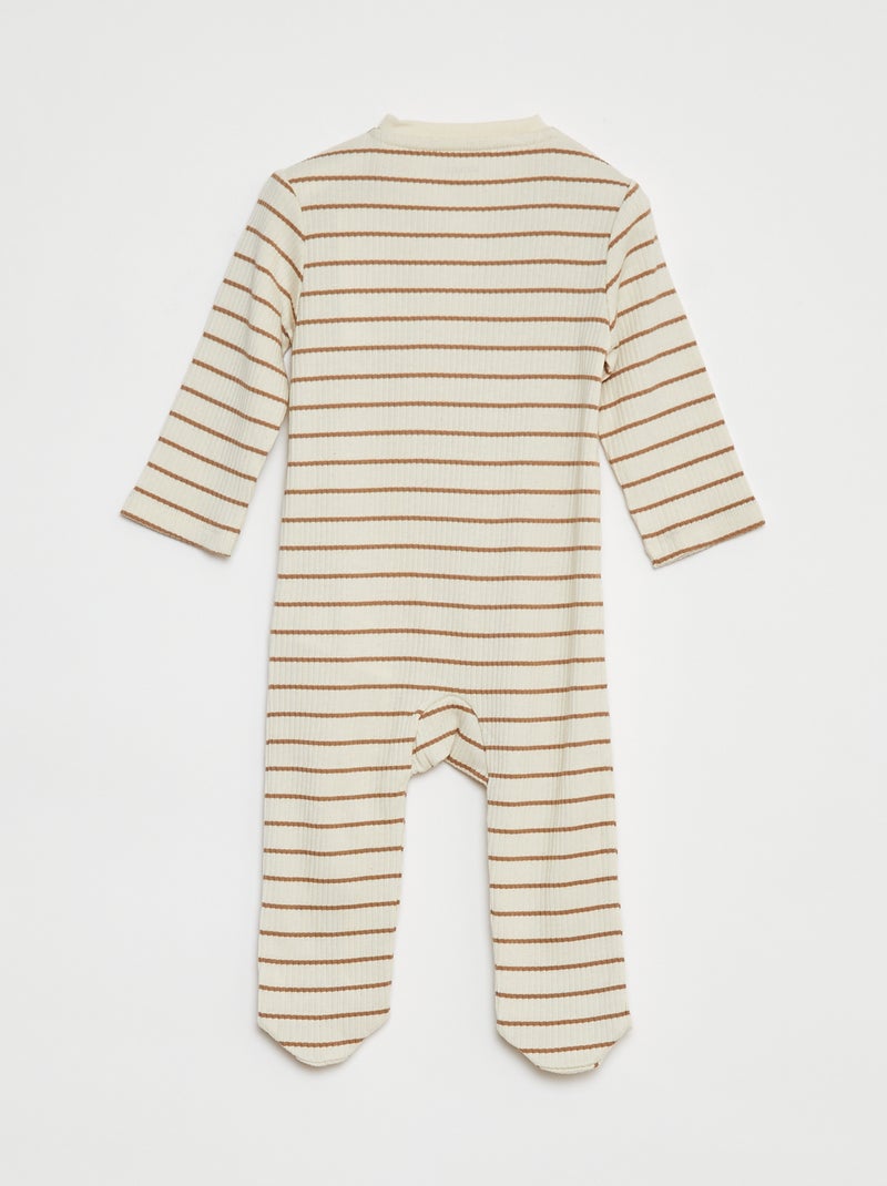 Luchtig slaappakje van ribstof WIT - Kiabi