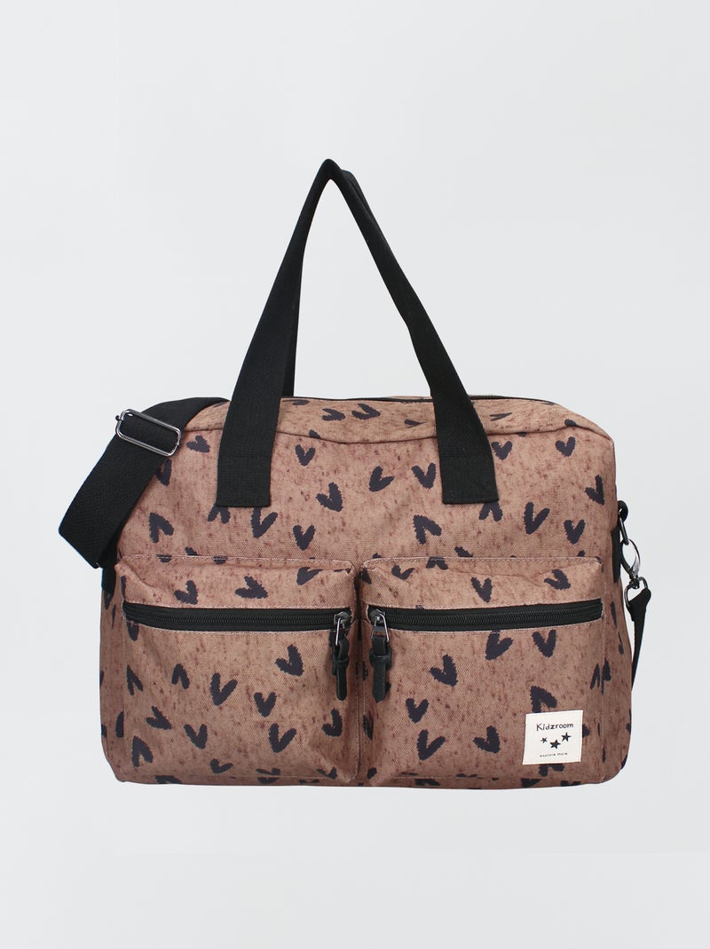 Luiertas met print BRUIN - Kiabi