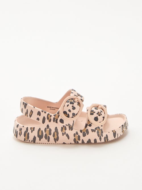 Luipaard sandalen van plastic - Kiabi