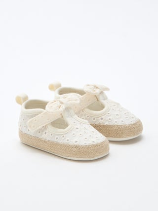 Macramé canvas schoentjes