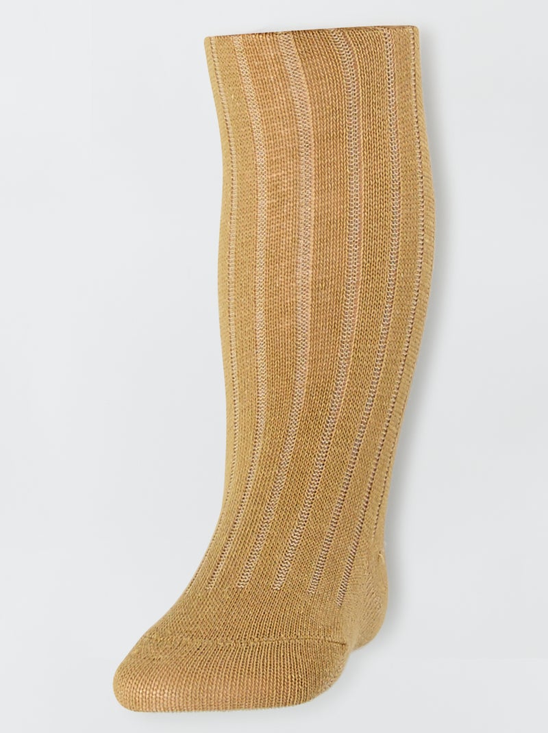Maillotje met ribbeltextuur GEEL - Kiabi