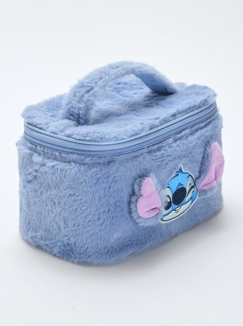 Make-uptas "Stitch" van knuffelstof Blauw - Kiabi