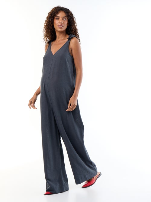 Maternity jumpsuit van linnenmix - Kiabi