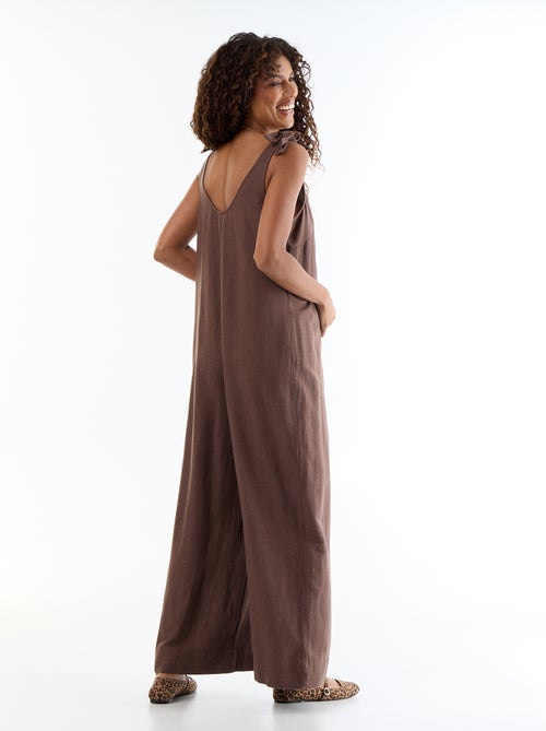 Maternity jumpsuit van linnenmix - Kiabi