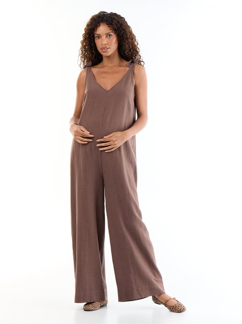 Maternity jumpsuit van linnenmix - Kiabi