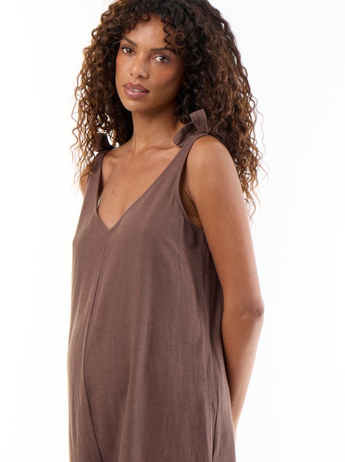 Maternity jumpsuit van linnenmix - Kiabi