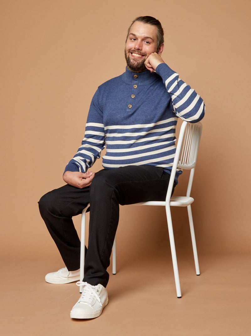 Matrozentrui met schipperskraag - So Easy BLAUW - Kiabi