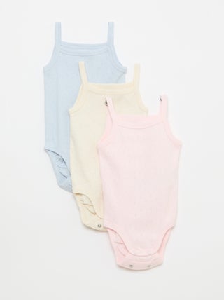 Meegroeibodies met schouderbandjes - set van 3