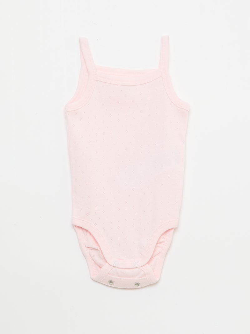 Meegroeibodies met schouderbandjes - set van 3 Rose - Kiabi
