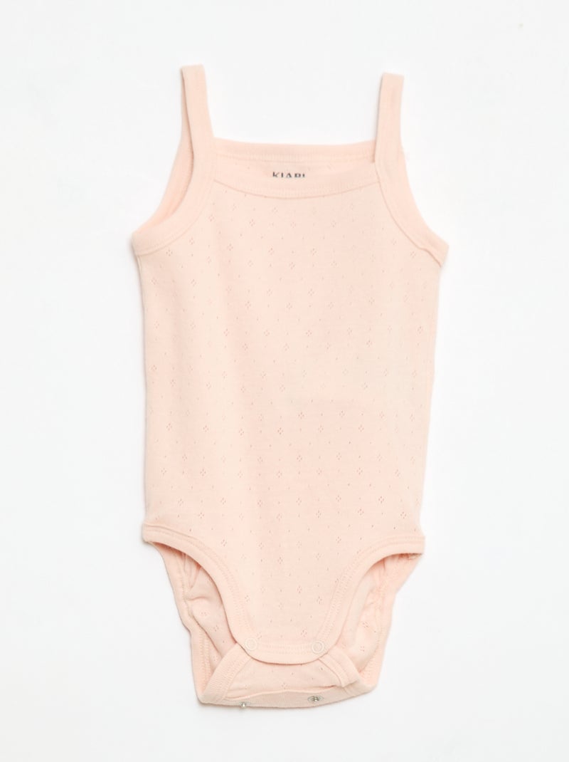 Meegroeibodies met schouderbandjes - set van 3 Rose - Kiabi