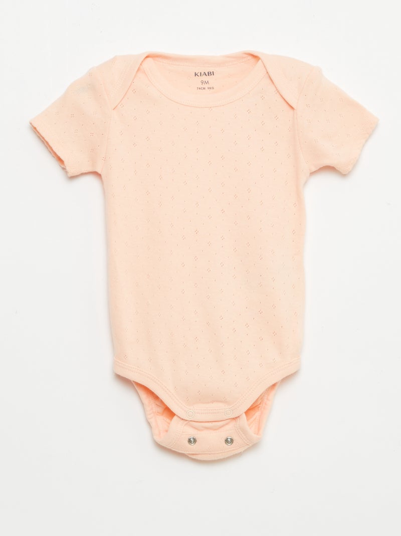 Meegroeirompertjes van effen tricot - 3-pack Oranje - Kiabi