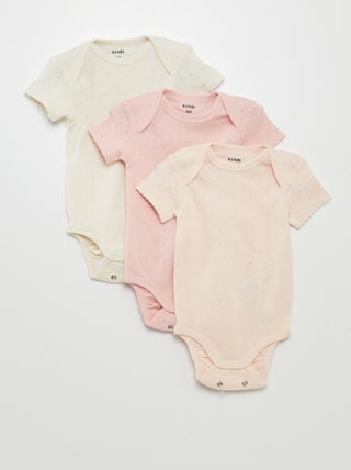 Meegroeirompertjes van effen tricot - 3-pack