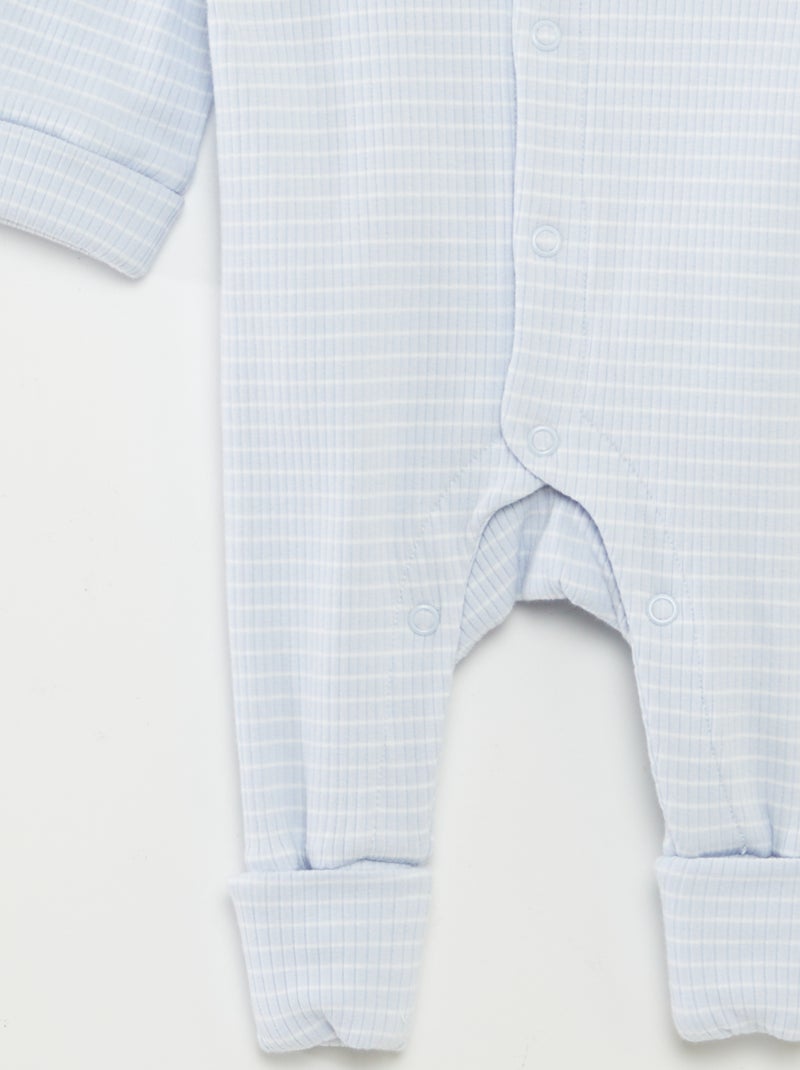 Meegroeislaappakje met strepen BLAUW - Kiabi