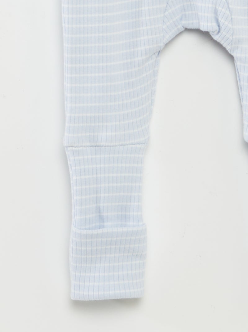 Meegroeislaappakje met strepen BLAUW - Kiabi