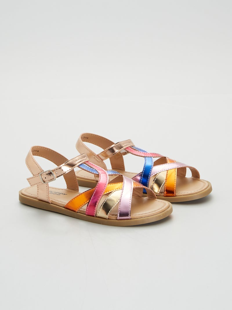 Meerkleurige sandalen ROSE - Kiabi