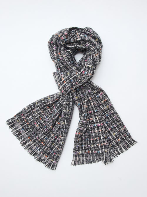 Meerkleurige sjaal met franjes - Kiabi