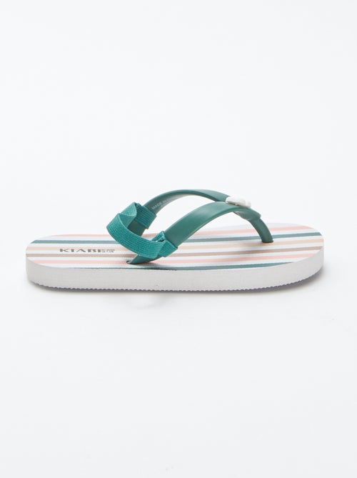 Meerkleurige slippers - Kiabi