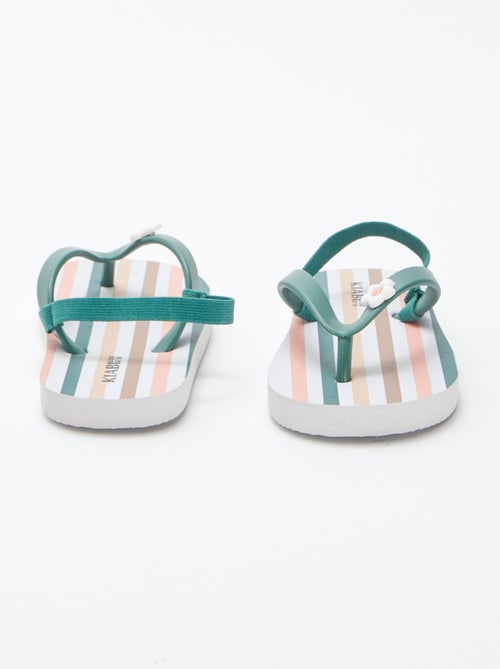 Meerkleurige slippers - Kiabi