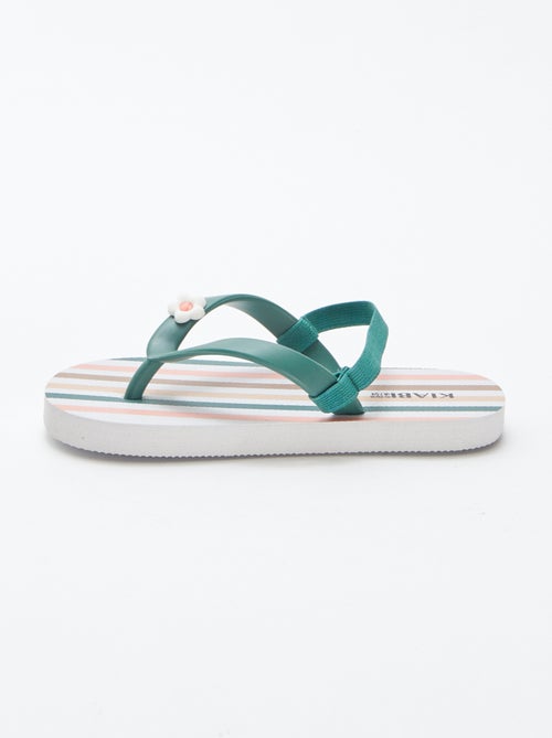 Meerkleurige slippers - Kiabi