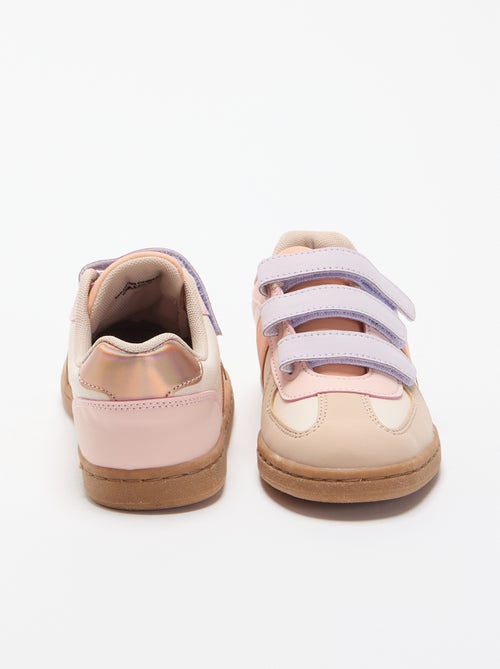 Meerkleurige sneakers met klittenband - Kiabi