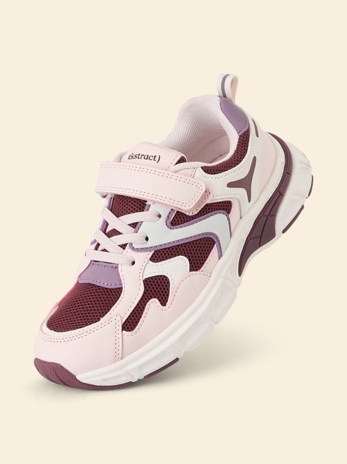 Meerkleurige sportsneakers met klittenbandsluiting - Kiabi