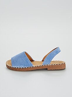 Sale Sale Dames sandalen met hak - blauw - Kiabi